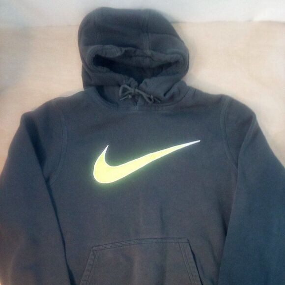 Vintage Nike Swoosh Logo Embroidered Pullover Hoodie Sweatshirt - Picture 2 of 8